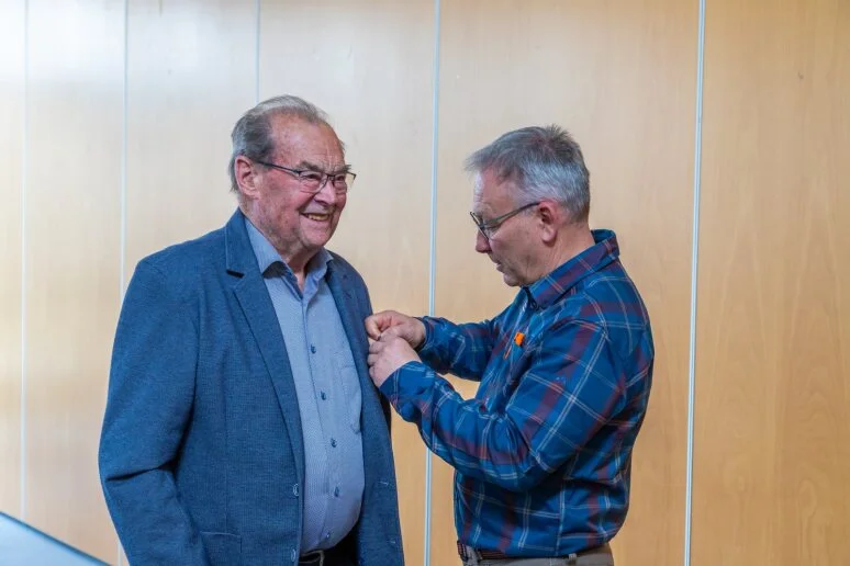 © 70 Jahre - v.l.n.r. Erwin Geisinger, Klaus Hassler