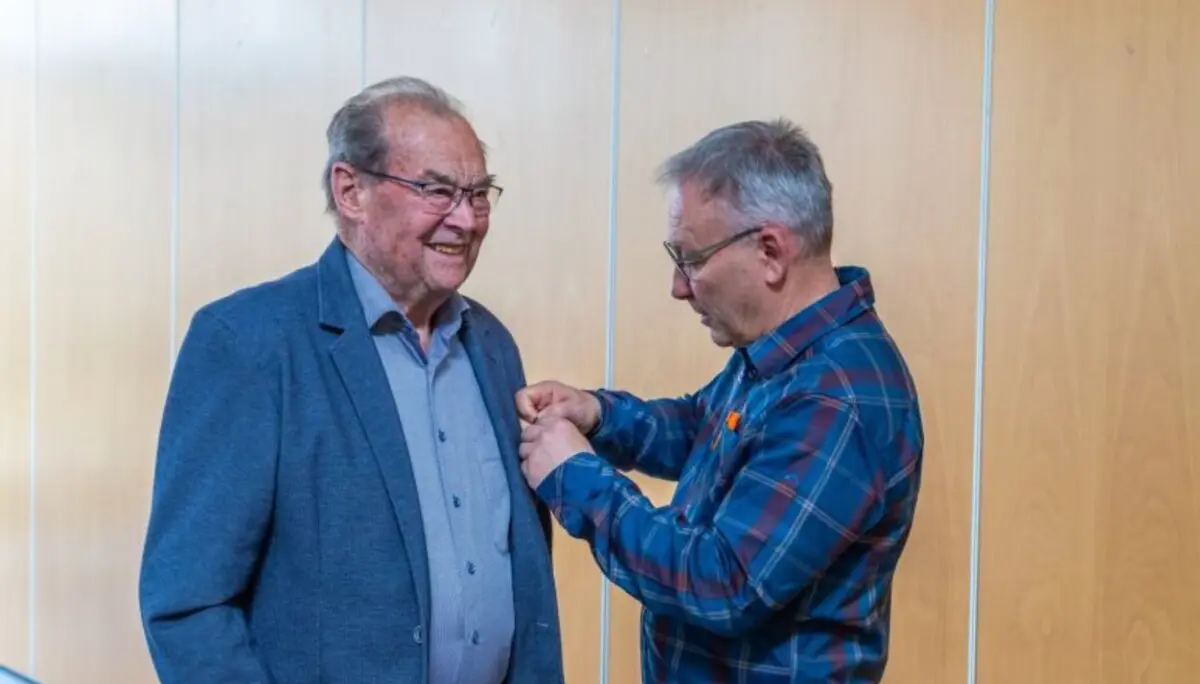 © 70 Jahre - v.l.n.r. Erwin Geisinger, Klaus Hassler