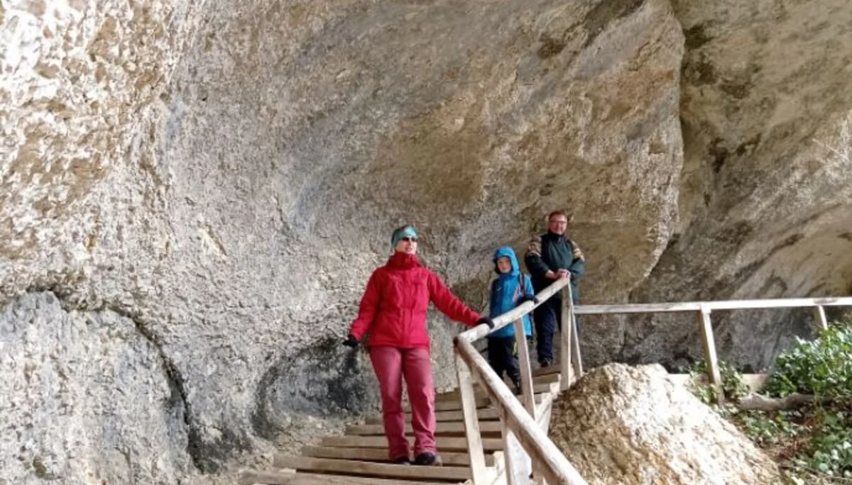 Die Familiengruppe auf dem Felsenweg | © DAV Biberach