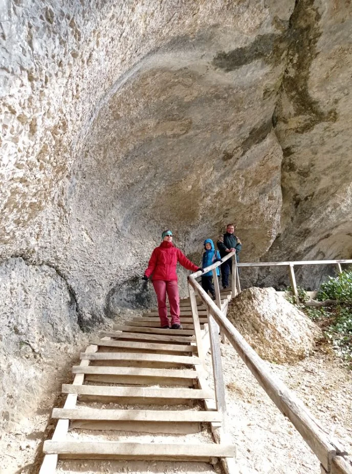Die Familiengruppe auf dem Felsenweg | © DAV Biberach