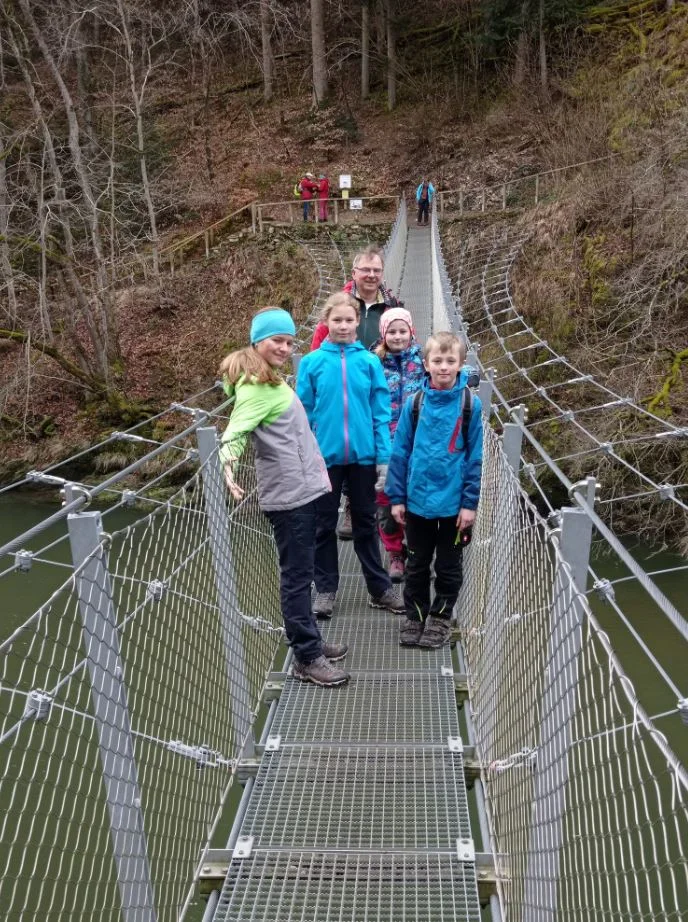 Die Familiengruppe auf dem Felsenweg | © DAV Biberach