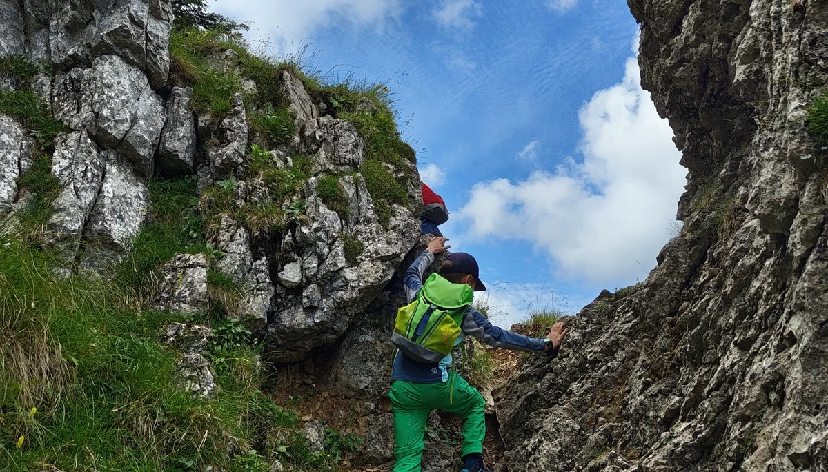 Aufstieg durch die Gratlücke | © DAV  Biberach