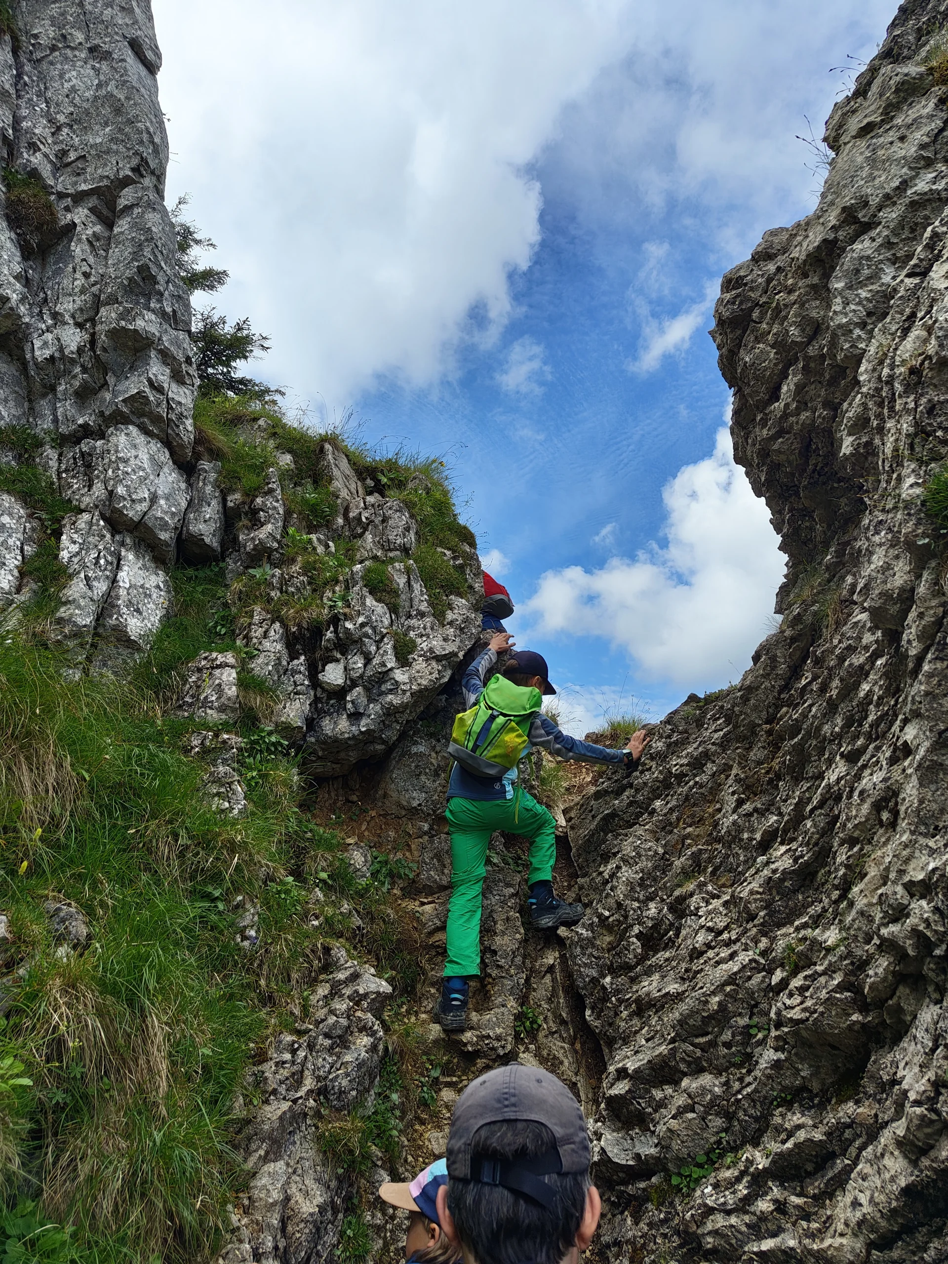 Aufstieg durch die Gratlücke | © DAV  Biberach