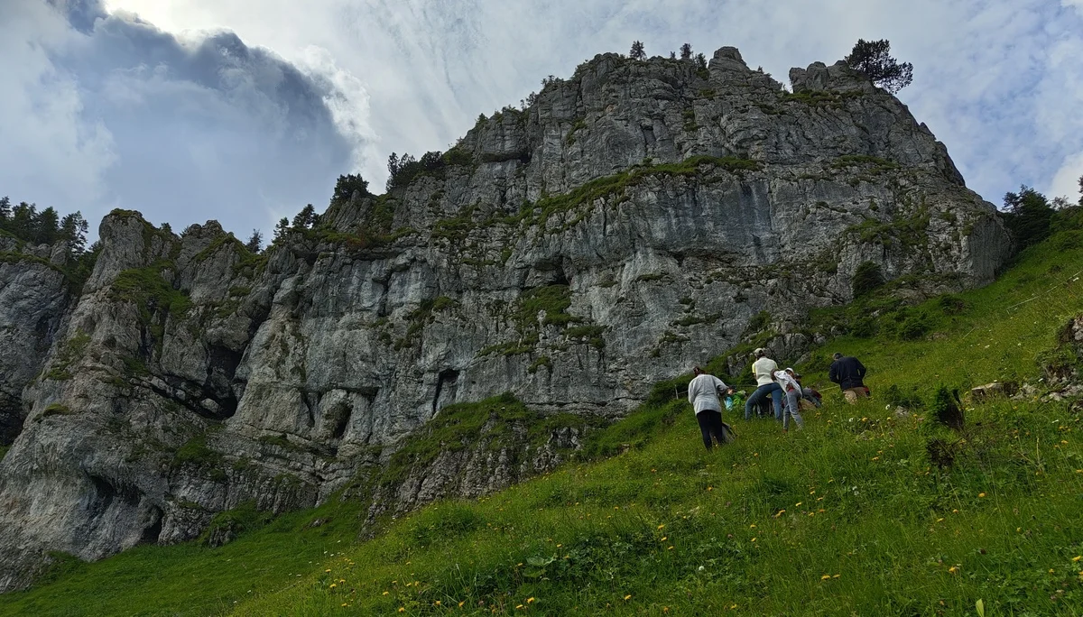 Aufstieg an imposanten Wänden | © DAV Biberach