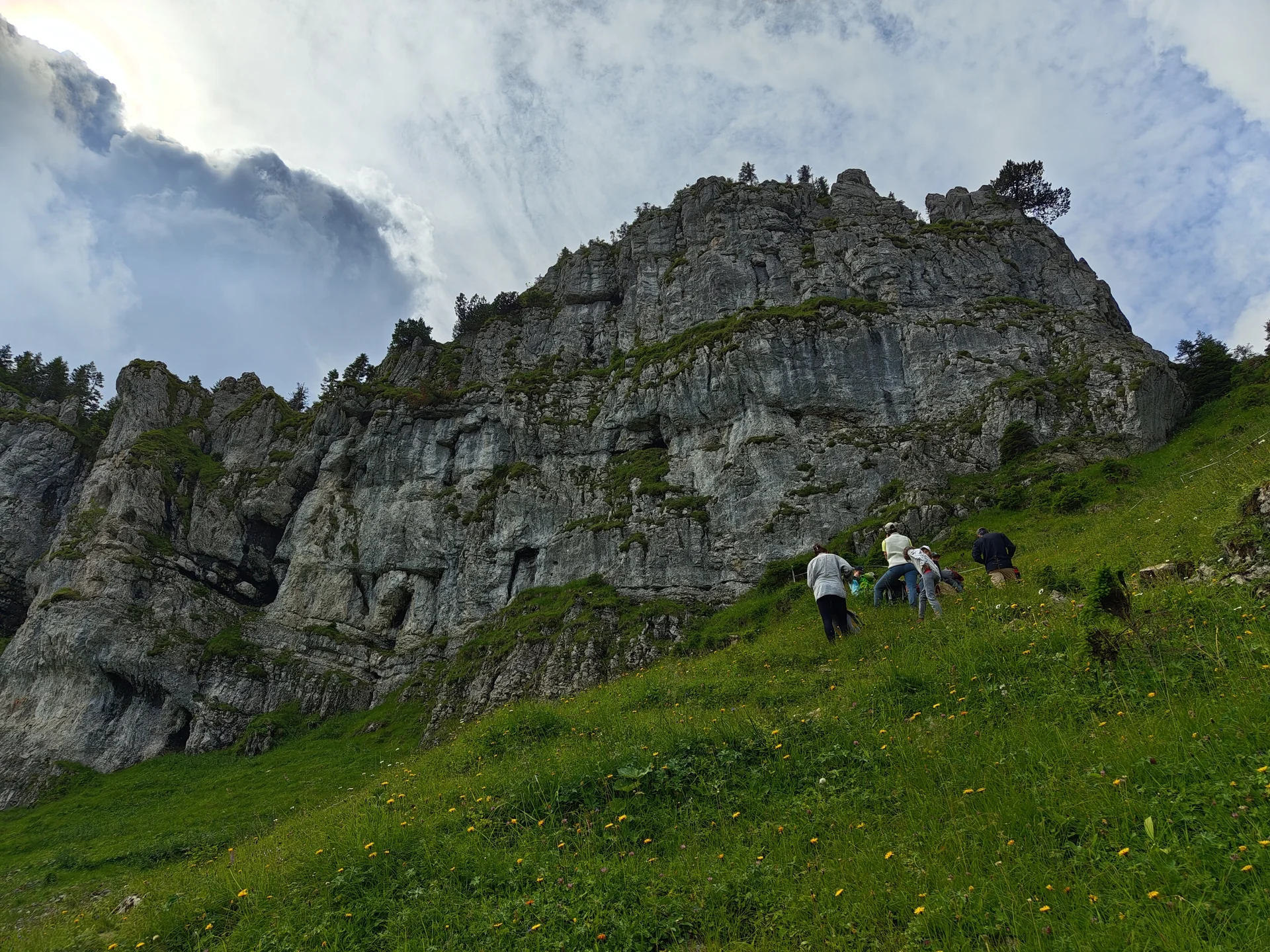 Aufstieg an imposanten Wänden | © DAV Biberach