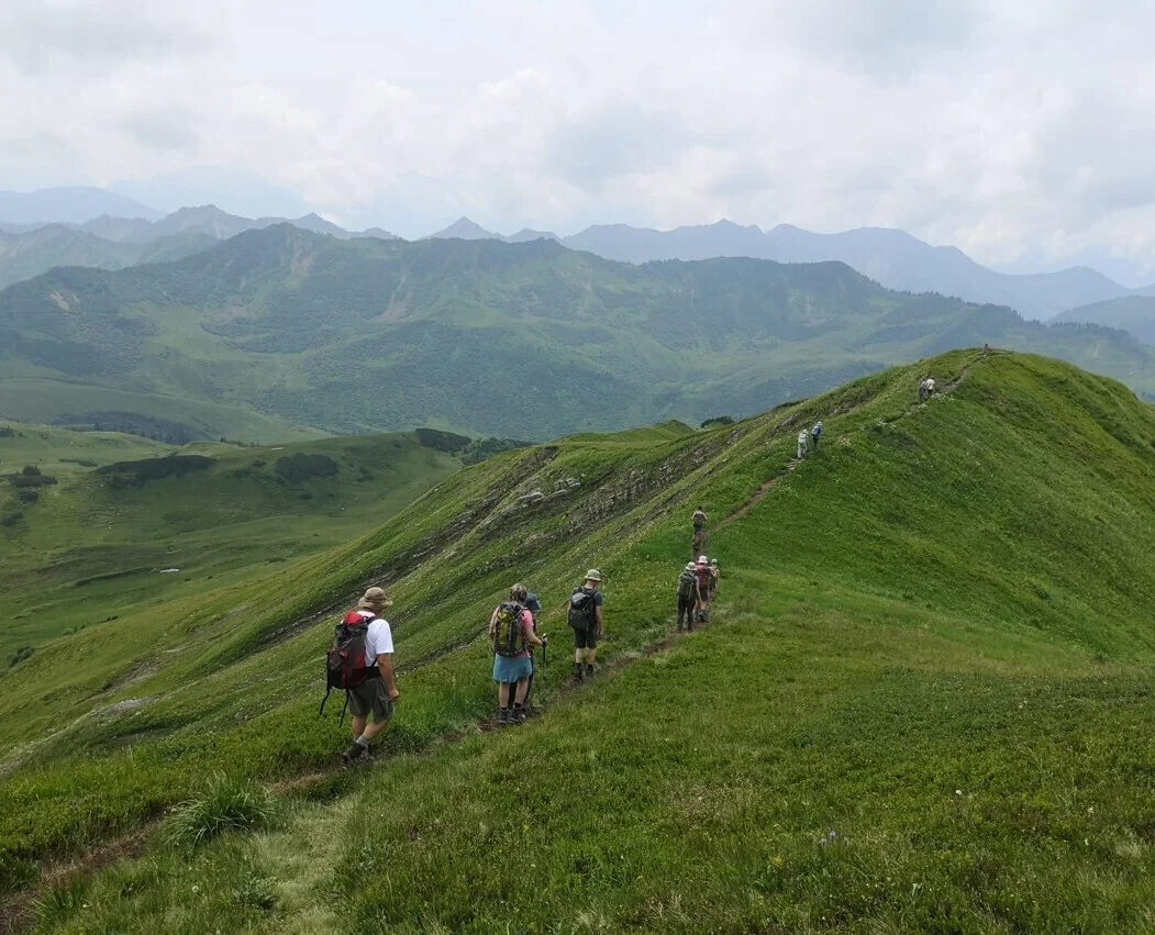 Abstieg von der Sünser Spitze | © DAV Biberach