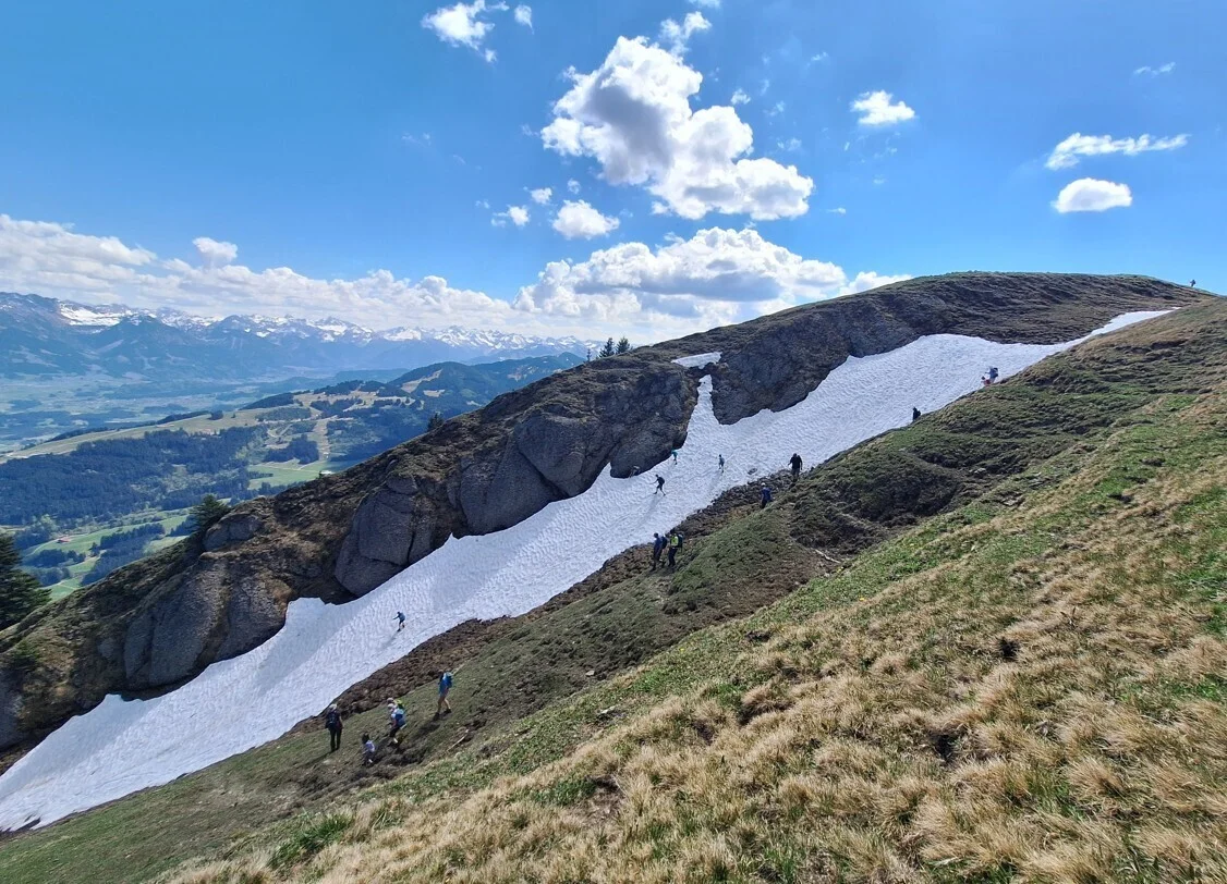 Schneefeld am Steineberggipfel | © DAV Biberach