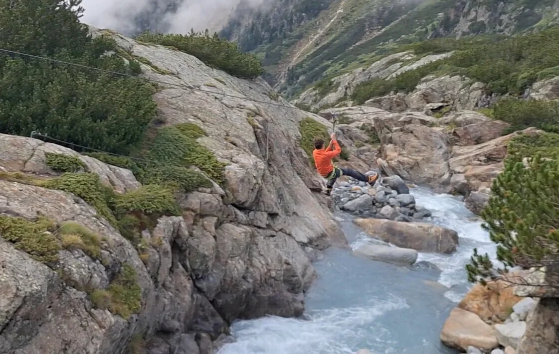 Flying Fox an der Sulzenauhütte | © DAV Biberach