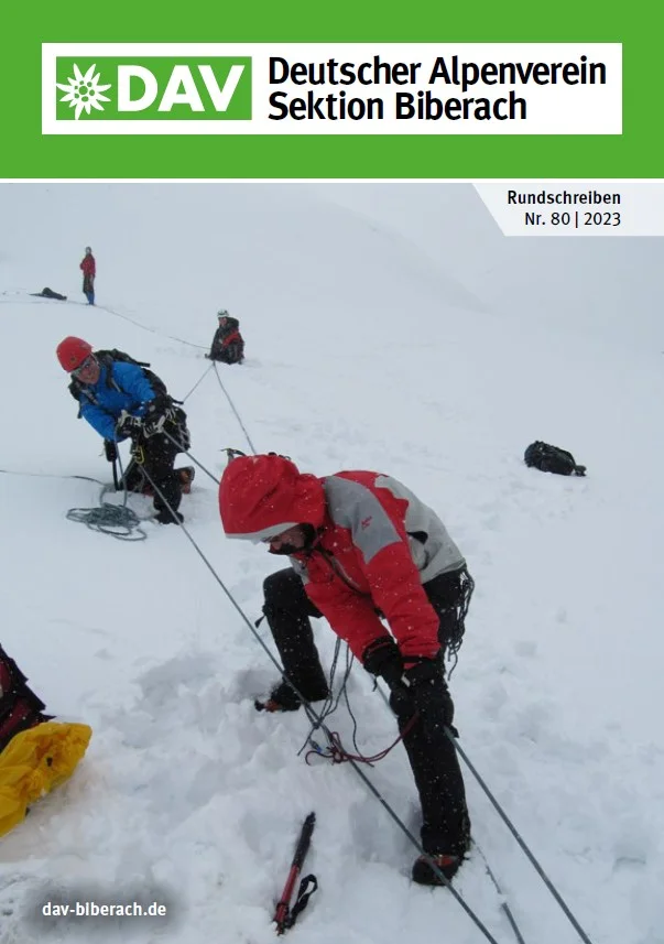 Cover des Rundschreiben 2022 der DAV Sektion Biberach | © DAV Biberach